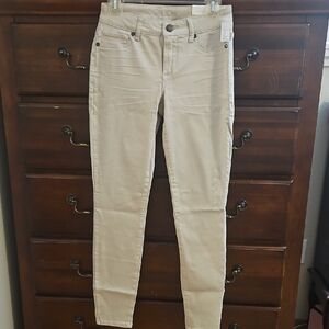 Maurices Cream Skinny Pants
